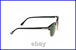 New Tom Ford Men Square Sunglasses FT0248 Henry 05N Black/Gold /Green Lens 53mm