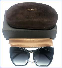 New Tom Ford Mila Cat Eye Shape Women's Sunglasses Gradient Lens Tf0553 001