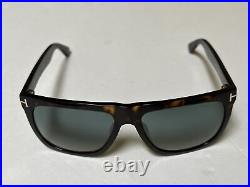 New Tom Ford Morgan sunglasses TF513 52W Havana Frame Blue Lens 57-16-140 Withbox