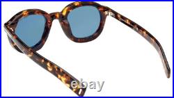 New Tom Ford Raffa Tf1100 52v Spotted Havana/blue Lens Authentc Sunglasses 46-25