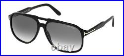 New Tom Ford Raoul Men's Sunglasses FT0753 01B Shiny Black 62mm