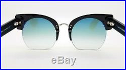 New Tom Ford Savannah sunglasses FT0552/S 01W 55mm Black Blue Gradient AUTHENTIC