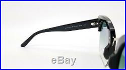 New Tom Ford Savannah sunglasses FT0552/S 01W 55mm Black Blue Gradient AUTHENTIC
