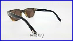 New Tom Ford Snowdon sunglasses TF0237 05J 50mm Black/Brown Roviex AUTHENTIC