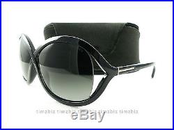 New Tom Ford Sunglasses FT0297/S Sandra 01B Black Authentic