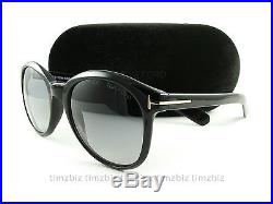 New Tom Ford Sunglasses FT0298/S Riley 01B Black Authentic