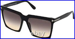 New Tom Ford Sunglasses FT0764 01B Shiny Black/ Smoke Gradient 58mm