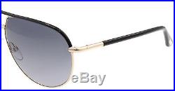 New Tom Ford Sunglasses Men Aviator TF 285 Black 01B Cole 61mm