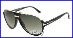 New Tom Ford Sunglasses Men Aviator TF 334 Black 01P Dimitry 59mm