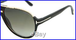 New Tom Ford Sunglasses Men Aviator TF 334 Black 01P Dimitry 59mm