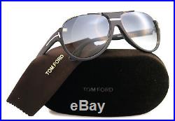 New Tom Ford Sunglasses Men Aviator TF 334 Matte Black 02W Dimitry 59mm