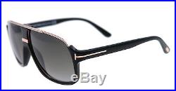 New Tom Ford Sunglasses Men Aviator TF 335 Black 01P Eliott 60mm