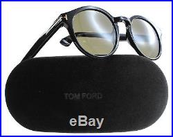 New Tom Ford Sunglasses Men Round TF 400 Lucho Black 01J TF400 49mm
