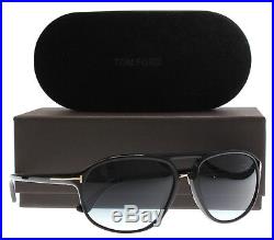 New Tom Ford Sunglasses Men TF 447 Black 01P Jacob 60mm