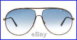 New Tom Ford Sunglasses Men TF 450 Gold 28P Cliff 61mm