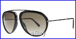 New Tom Ford Sunglasses Men TF 452 Black 01K Stacy TF452 57mm