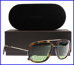 New Tom Ford Sunglasses Men TF 453 Havana 52N Johnson 57mm
