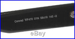 New Tom Ford Sunglasses Men TF 470 Black 01N Conrad 58mm