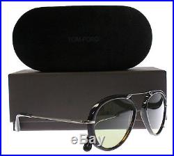 New Tom Ford Sunglasses Men TF 473 Havana 52N Aaron 53mm