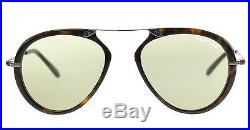 New Tom Ford Sunglasses Men TF 473 Havana 52N Aaron 53mm