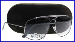 New Tom Ford Sunglasses Men TF 496 Silver 18A GEORGES 59mm
