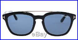 New Tom Ford Sunglasses Men TF 516 Black 01A HOLT 54mm