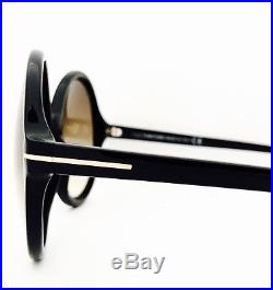 New Tom Ford Sunglasses TF 268 01F Carrie Black/Gold 5922140 With Case