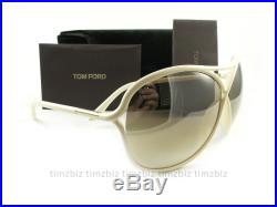 New Tom Ford Sunglasses TF184 Vicky 25G Ivory Gold FT0184/S Authentic