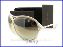 New Tom Ford Sunglasses TF184 Vicky 25G Ivory Gold FT0184/S Authentic