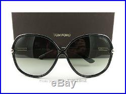 New Tom Ford Sunglasses TF224 Islay 01F Black FT0224/S Authentic