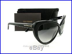 New Tom Ford Sunglasses TF253 Madison 01B Black FT0253/S Authentic