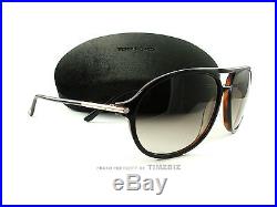 New Tom Ford Sunglasses TF255 John 01B Dark Havana FT0255/S Authentic