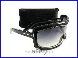New Tom Ford Sunglasses TF305 Olga 01B Black FT0305/S Authentic