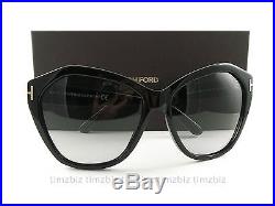 New Tom Ford Sunglasses TF317 Angelina 01B Black FT0317/S Authentic
