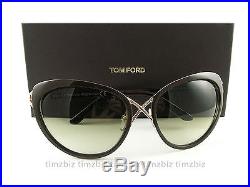 New Tom Ford Sunglasses TF321 Daria 28F Brown Gold FT0321/S Authentic