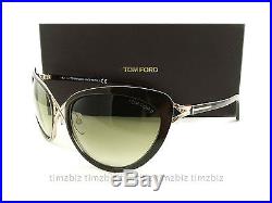 New Tom Ford Sunglasses TF321 Daria 28F Brown Gold FT0321/S Authentic