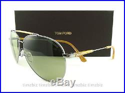 New Tom Ford Sunglasses TF378 Rick 14N Ruthenium FT0378/S Authentic