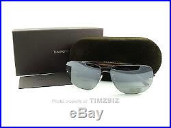 New Tom Ford Sunglasses TF380 Nils 09Q Gunmetal Brown Tortoise FT0380/S Italy