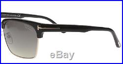 New Tom Ford Sunglasses Unisex Polarized TF 367 Black 01D River 57mm