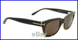 New Tom Ford Sunglasses Unisex TF 237 Black 05J Snowdon 50mm TF237