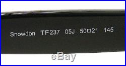 New Tom Ford Sunglasses Unisex TF 237 Black 05J Snowdon 50mm TF237