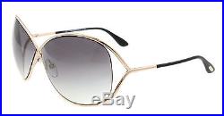 New Tom Ford Sunglasses Women TF 130 Black 28B Miranda TF130 Woman's