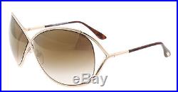 New Tom Ford Sunglasses Women TF 130 Havana 28G Miranda 68mm Woman's