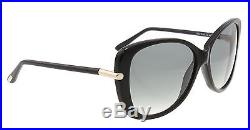 New Tom Ford Sunglasses Women TF 324 Black 01B Linda 59mm