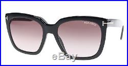 New Tom Ford Sunglasses Women TF 502 Black 01T AMARRA 55mm
