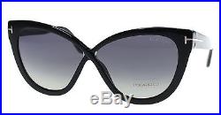 New Tom Ford Sunglasses Women TF 511 Black 01D ARABELLA 59mm