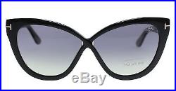 New Tom Ford Sunglasses Women TF 511 Black 01D ARABELLA 59mm