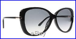 New Tom Ford Sunglasses Women TF 9324 Black 01B Linda 59mm