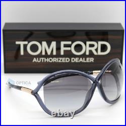New Tom Ford Sunglasses Women Whitney TF0009 B5 Gray Gradient Lenses