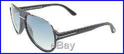 New Tom Ford TF 334 Dimitry 02W Matte Black Aviator Sunglasses